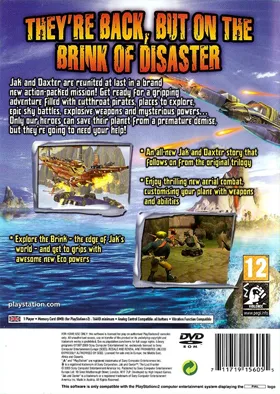 Jak and Daxter - The Lost Frontier box cover back